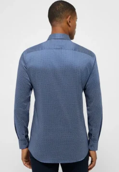 Performance Shirt Twill-Stretch Langarm blau