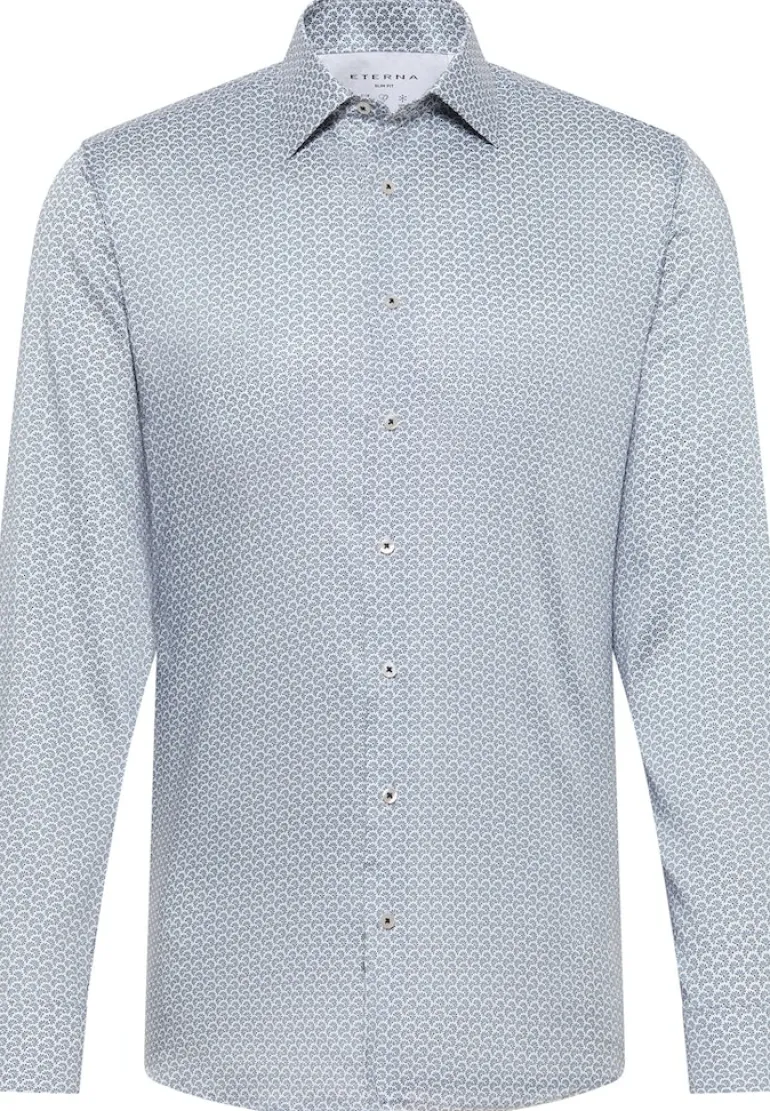 Performance Shirt Twill-Stretch Langarm grün