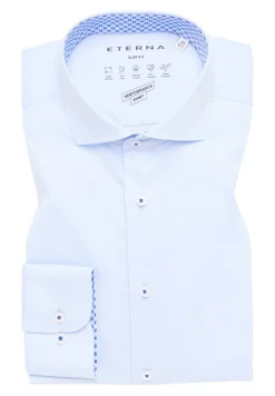 Performance Shirt Twill-Stretch Langarm hellblau