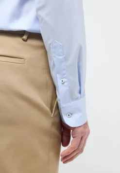 Performance Shirt Twill-Stretch Langarm hellblau