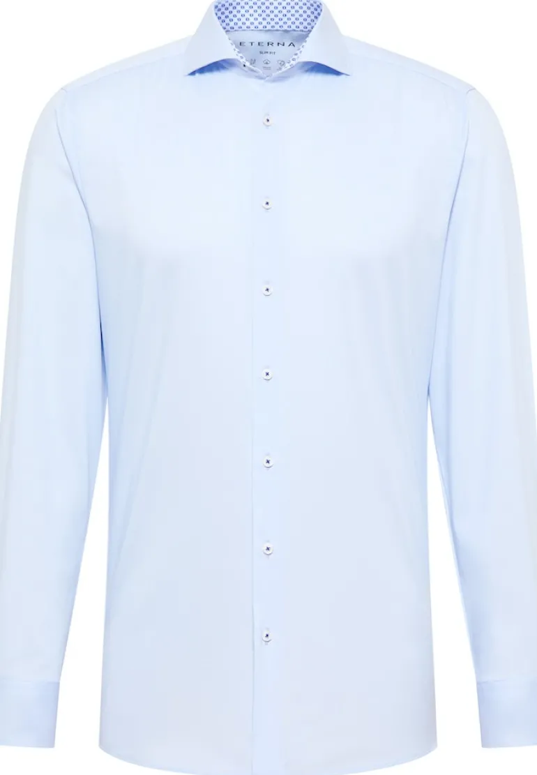 Performance Shirt Twill-Stretch Langarm hellblau