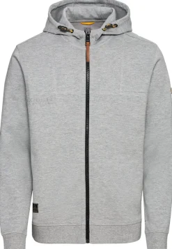 Performance Sweatjacke mit Kapuze stone gray