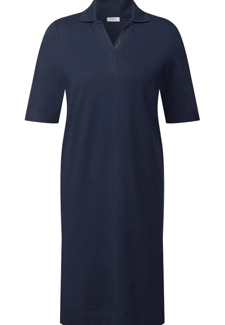 Piqué Polo-Kleid urban navy blue
