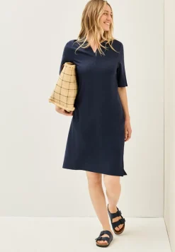 Piqué Polo-Kleid urban navy blue
