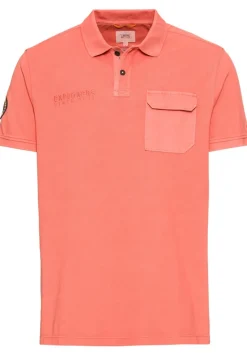 Piqué Poloshirt aus zertifiziertem Organic Cotton faded red