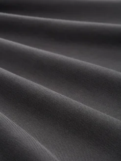 Piqué Sweatjacke mit Stehkragen ash grey