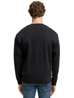 Piqué Sweatshirt night watch black