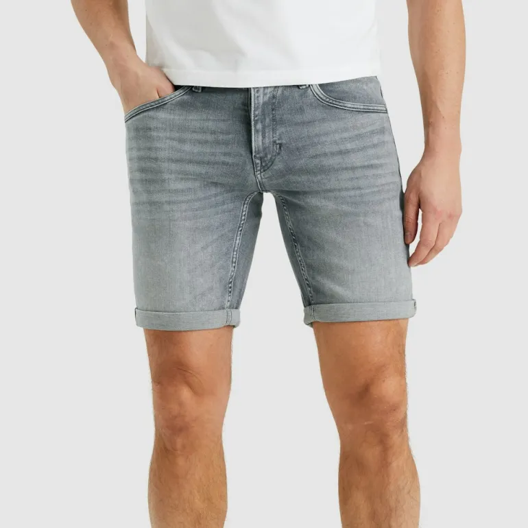 PME LEGEND NIGHTFLIGHT SHORTS grey comfort denim