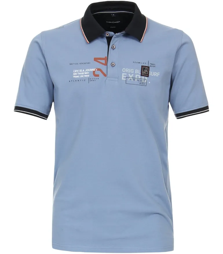 Polo-Shirt aqua bis petrol