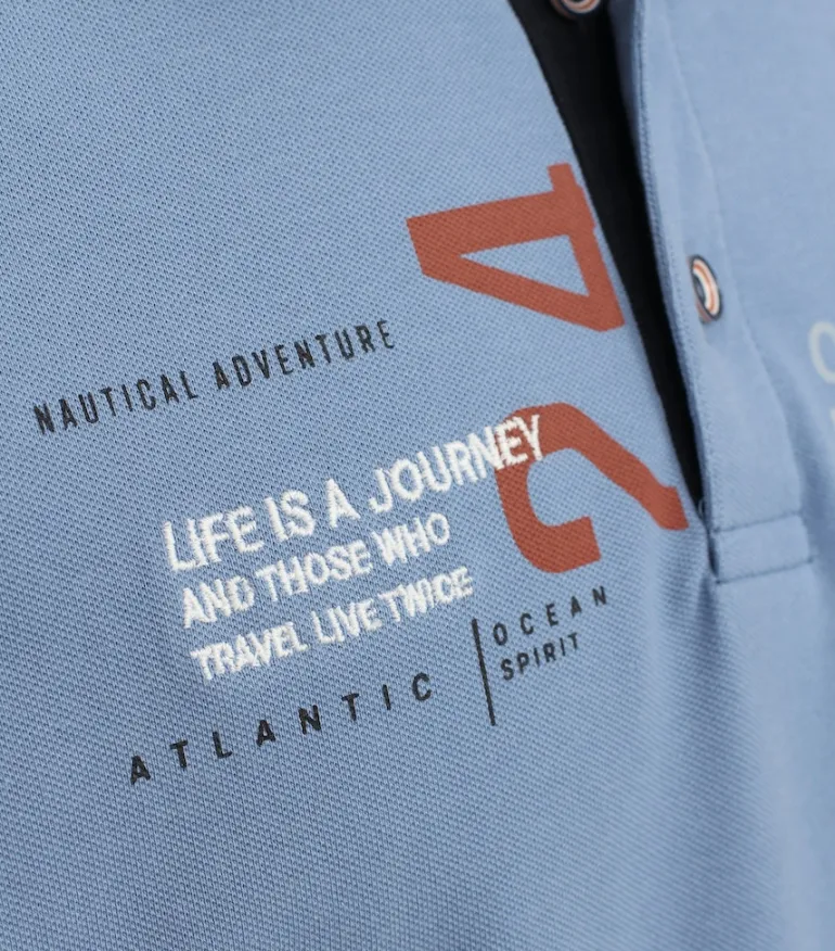 Polo-Shirt aqua bis petrol