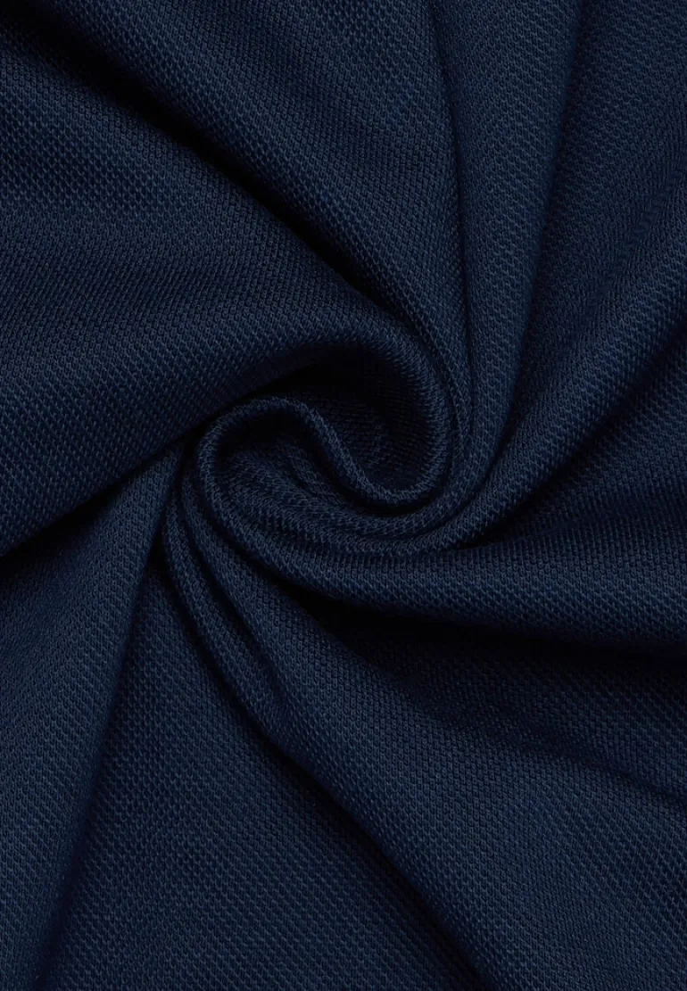 Poloshirt Piquée Kurzarm navy