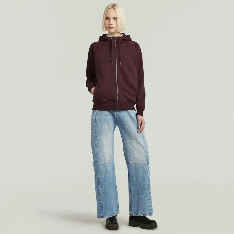 Premium core 2.1 hdd zip thru sw wmn maroon