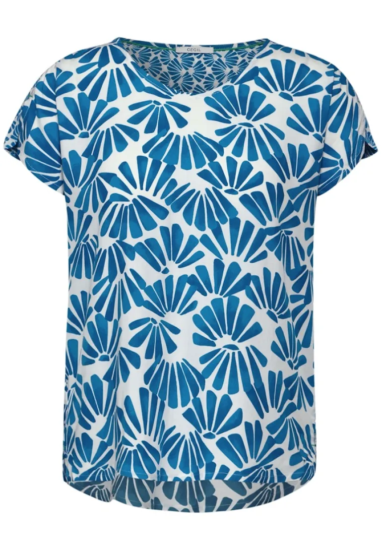 Printmix Bluse azure blue