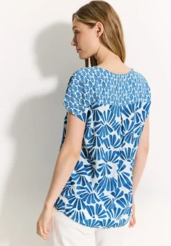 Printmix Bluse azure blue