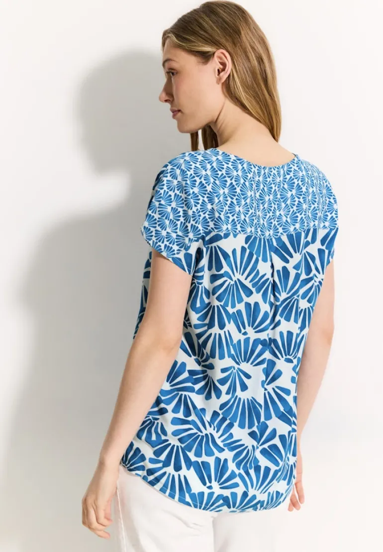 Printmix Bluse azure blue