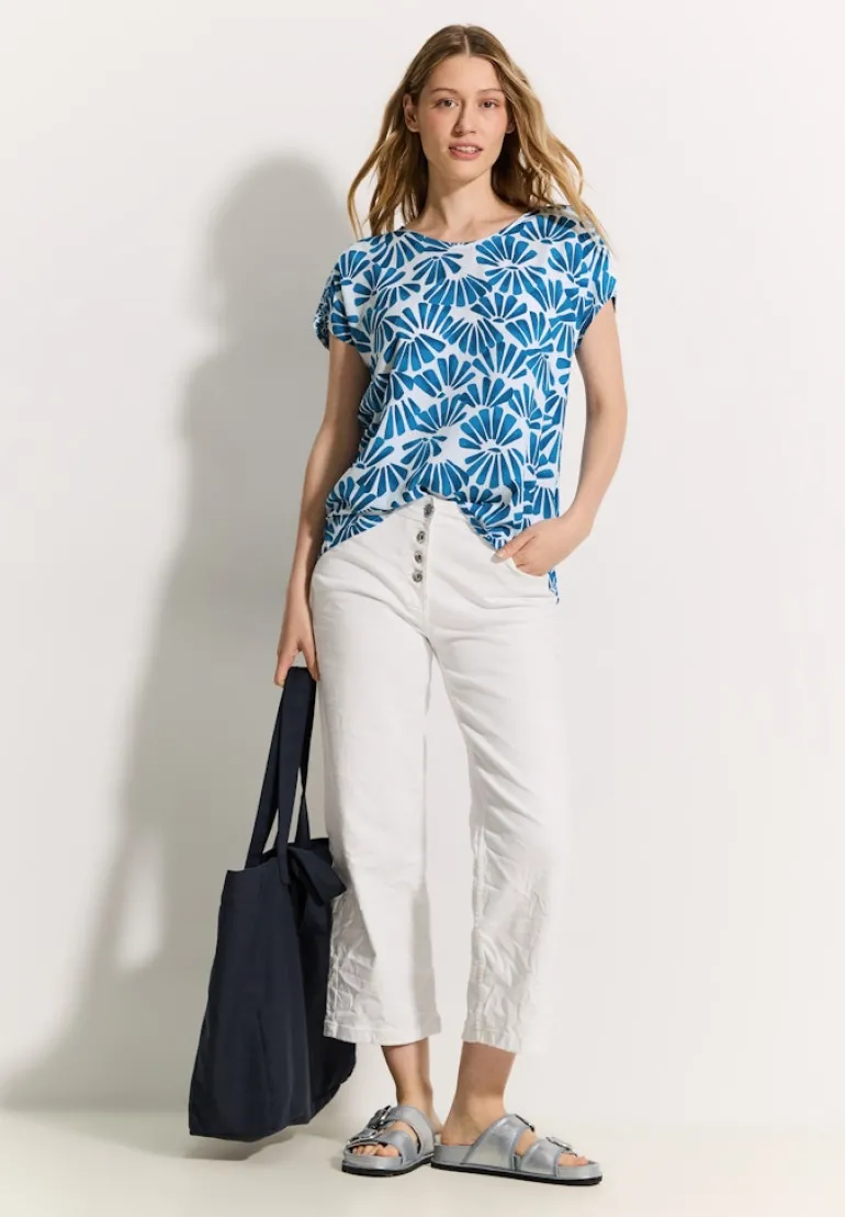 Printmix Bluse azure blue