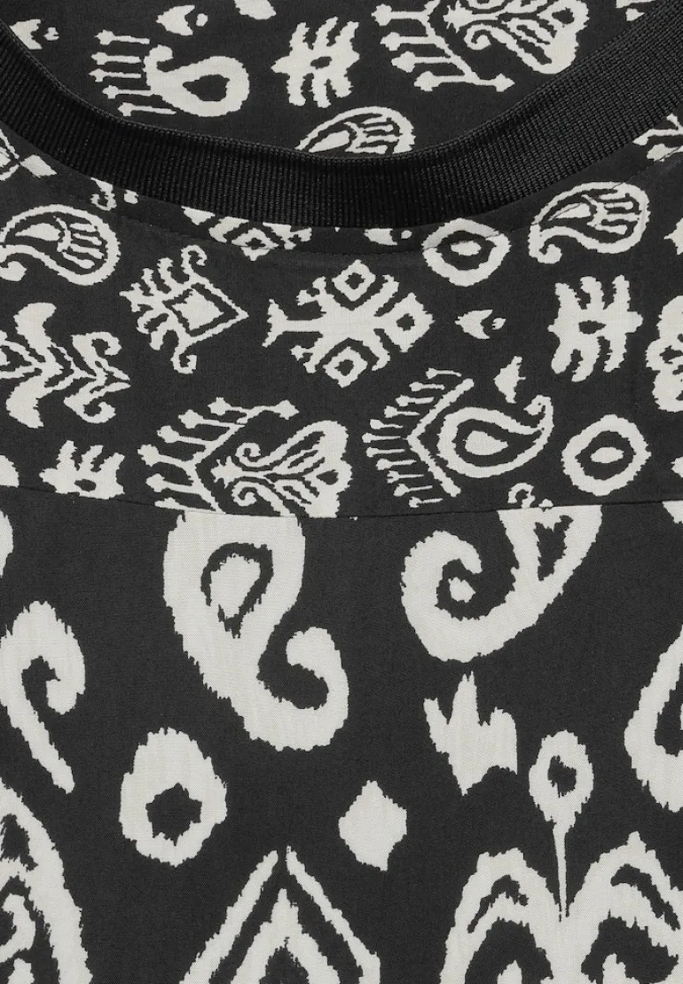 Print Mix Kleid black