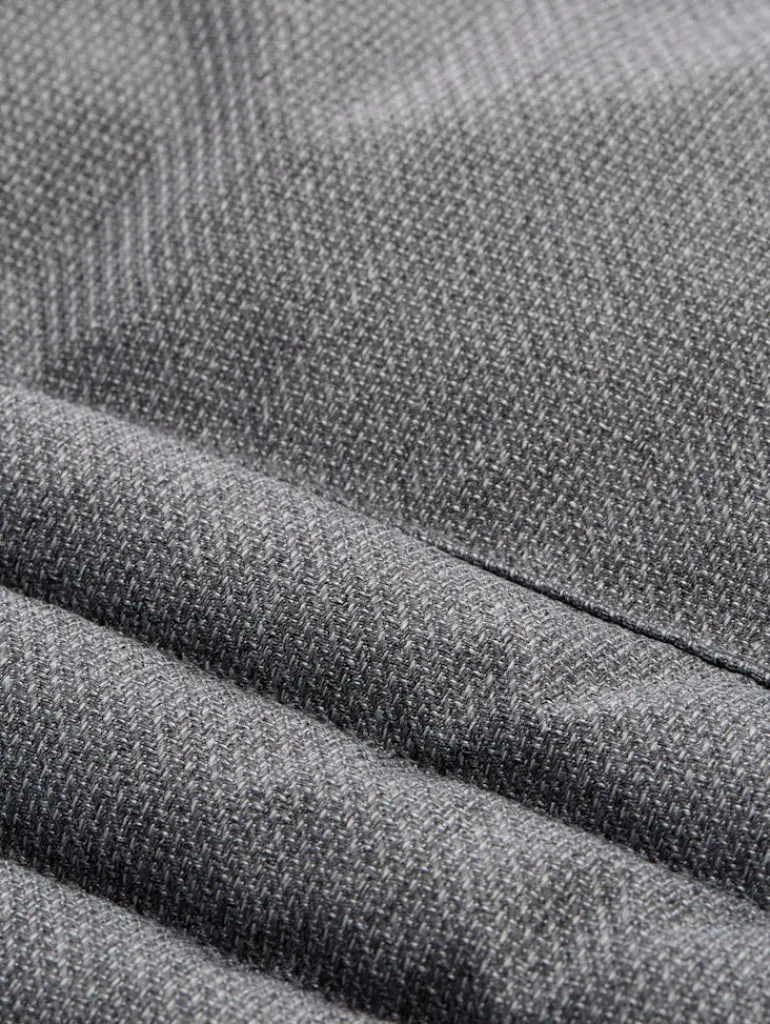 Puffer-Jacke mit abnehmbarer Kapuze mid grey melange structure