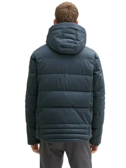 Pufferjacke mit abnehmbarer Kapuze stormy blue