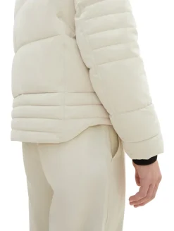 Pufferjacke mit abnehmbarer Kapuze beige alfalfa