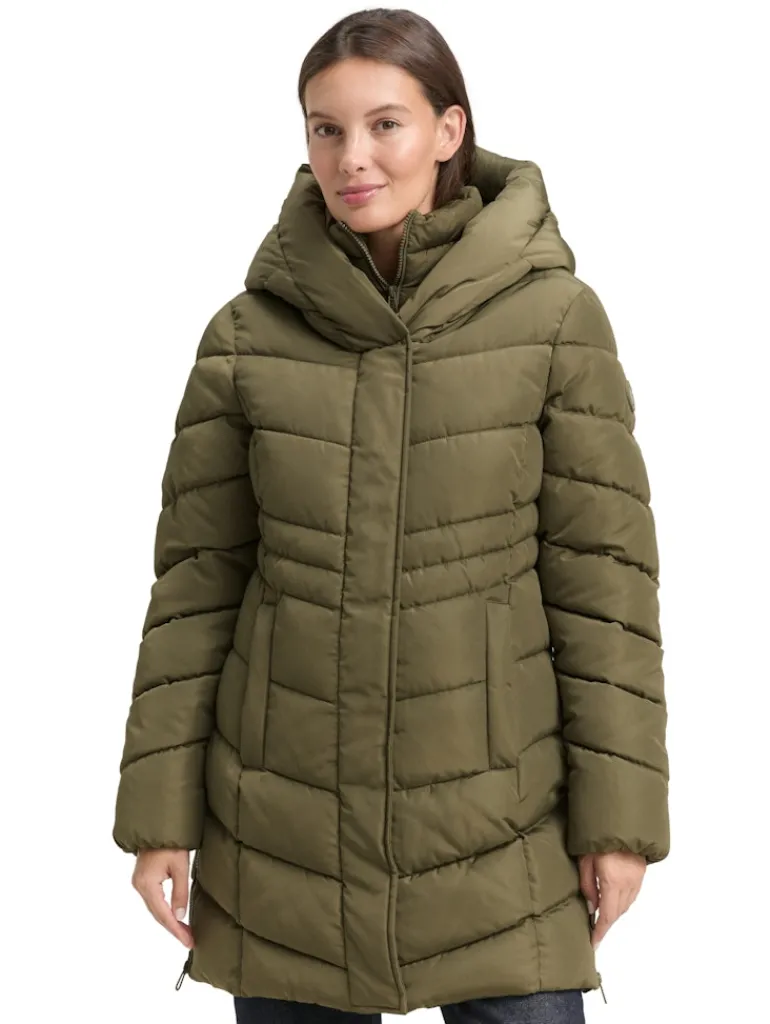 Puffer-Mantel im 2-in-1-Look jungle soil green