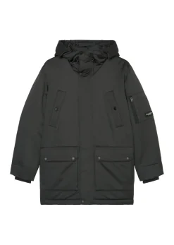 Puffer-Parka mit Kapuze broken graphite