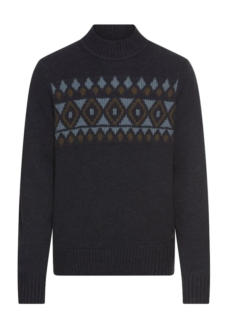 Pullover aus reiner Lammwolle dark navy