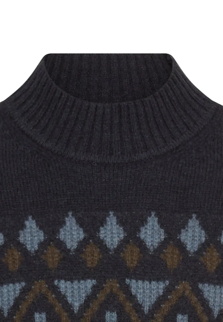 Pullover aus reiner Lammwolle dark navy