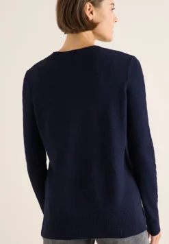 Pullover mit Strickdetail urban dark blue