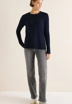 Pullover mit Strickdetail urban dark blue