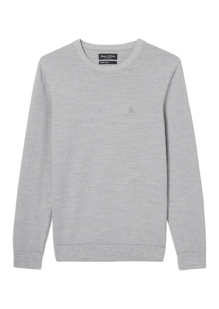Pullover regular silver gray melange