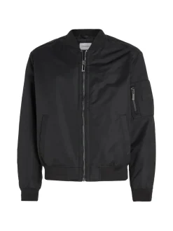 RECYCLED SATEEN HERO BOMBER ck black