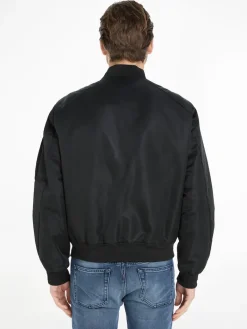RECYCLED SATEEN HERO BOMBER ck black