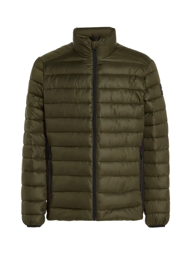 RECYCLED SIDE LOGO JACKET dark olive