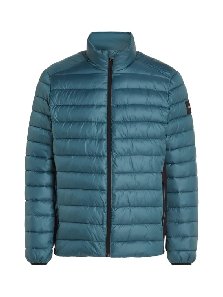 RECYCLED SIDE LOGO JACKET foamy ocean