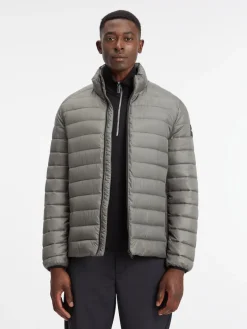 RECYCLED SIDE LOGO JACKET gunmetal