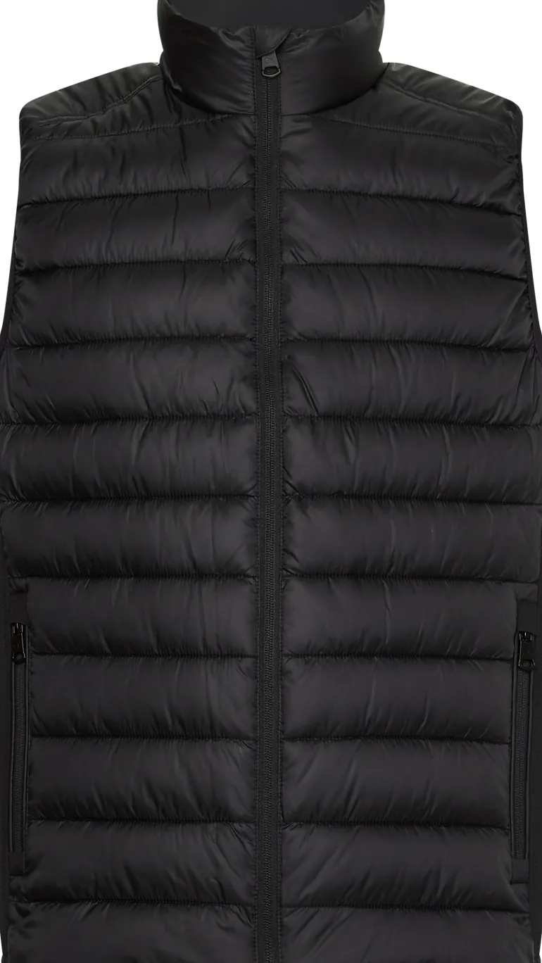 RECYCLED SIDE LOGO VEST ck black