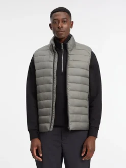 RECYCLED SIDE LOGO VEST gunmetal