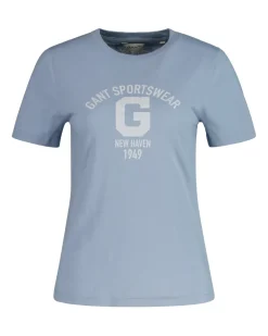 REG LOGO SS T-SHIRT dove blue