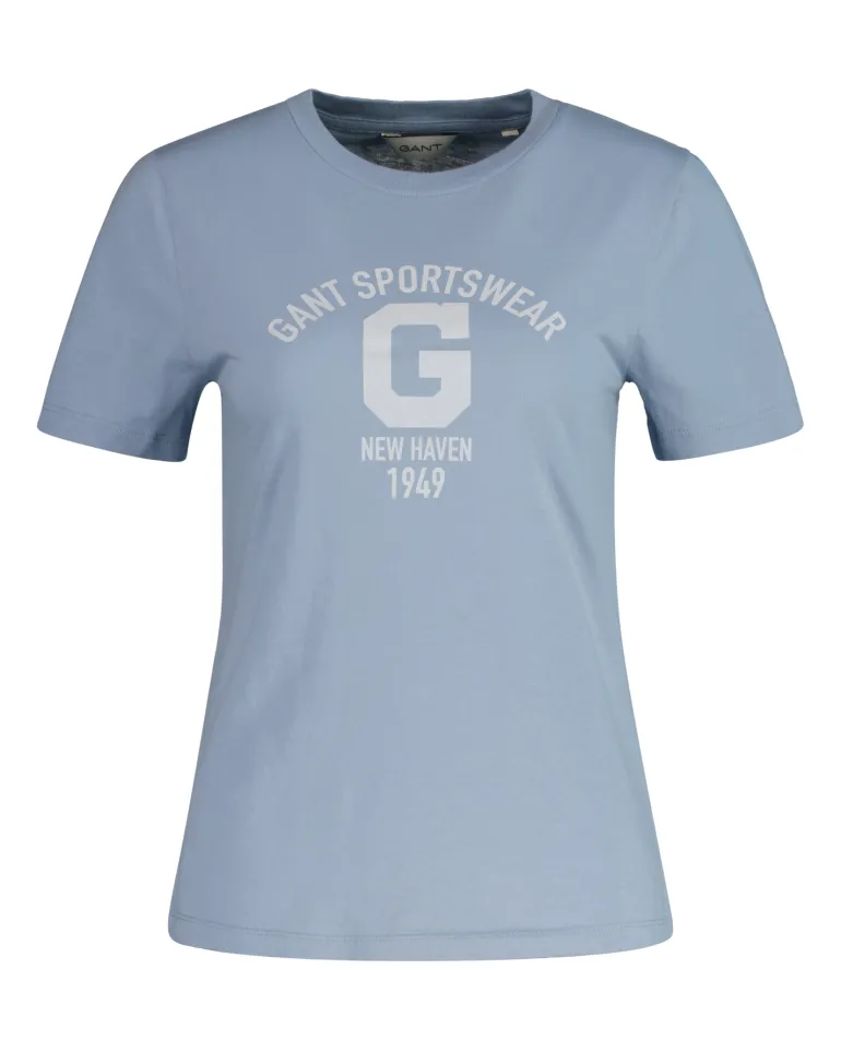 REG LOGO SS T-SHIRT dove blue