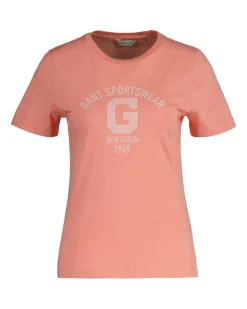 REG LOGO SS T-SHIRT peachy pink