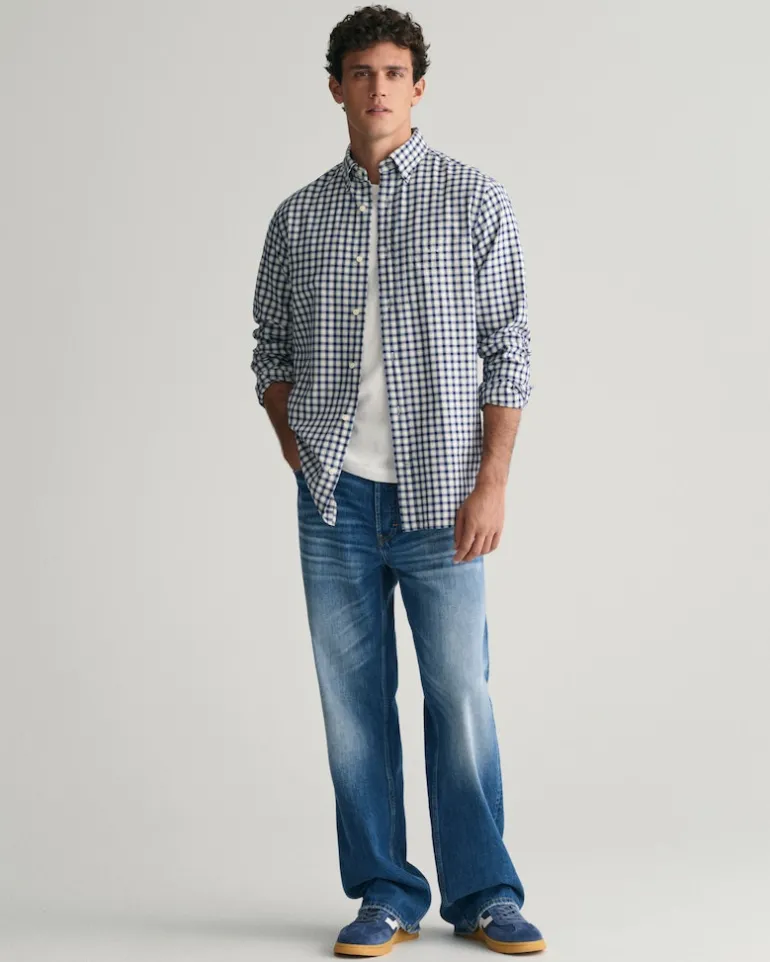 Regular Fit Archive Oxford-Hemd mit Karomuster deep blue