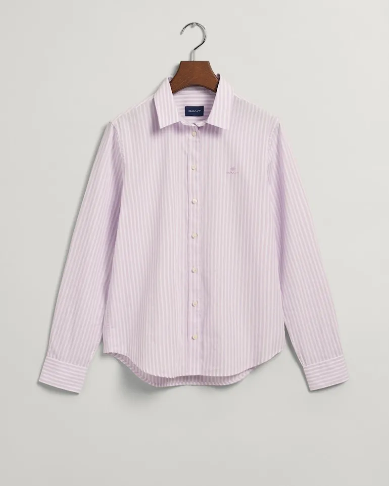 Regular Fit Broadcloth Bluse mit Streifen soothing lilac
