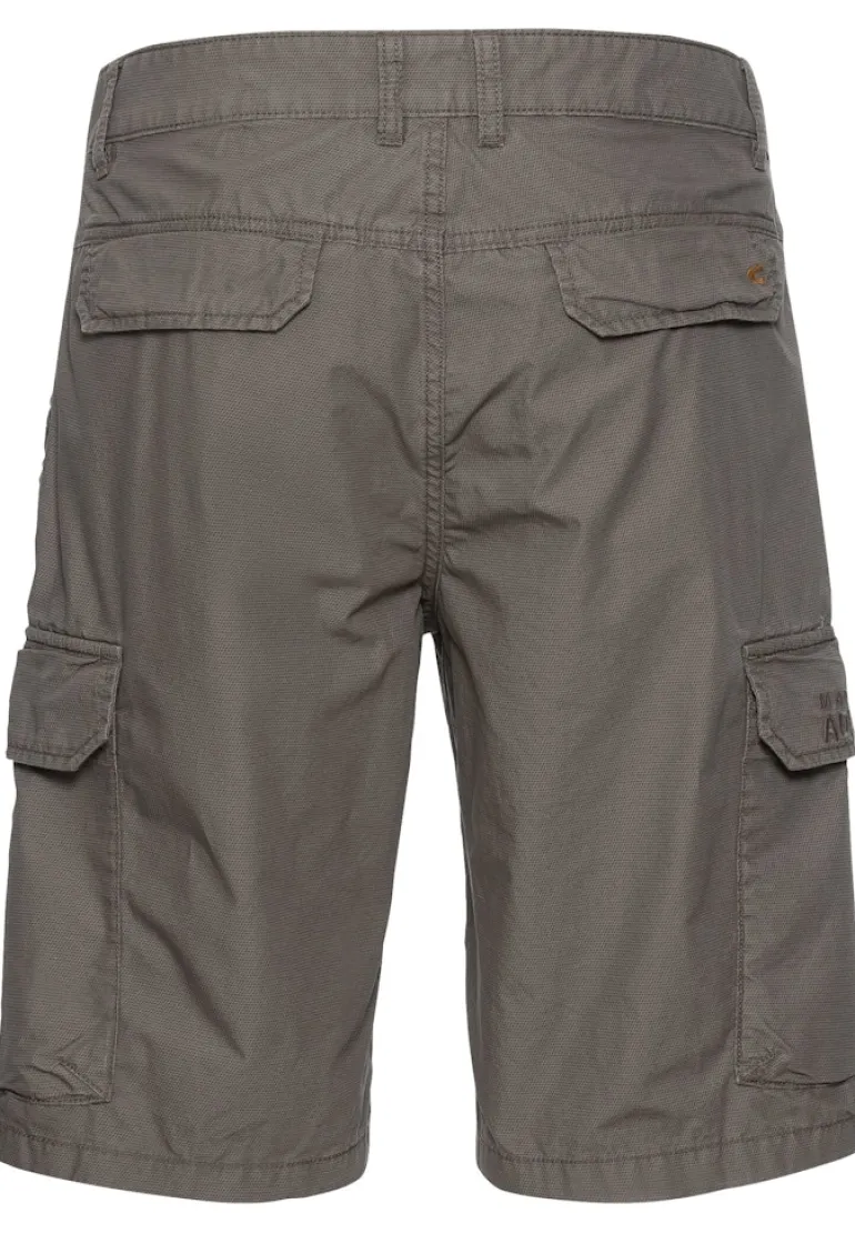 Regular Fit Cargo Shorts mit Minimal Print shadow grey