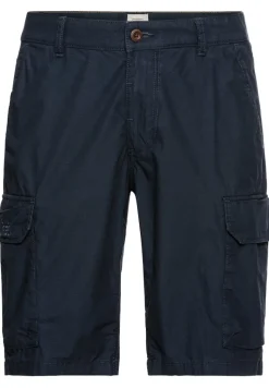 Regular Fit Cargo Shorts mit Minimal Print night blue