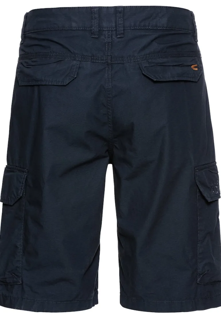 Regular Fit Cargo Shorts mit Minimal Print night blue