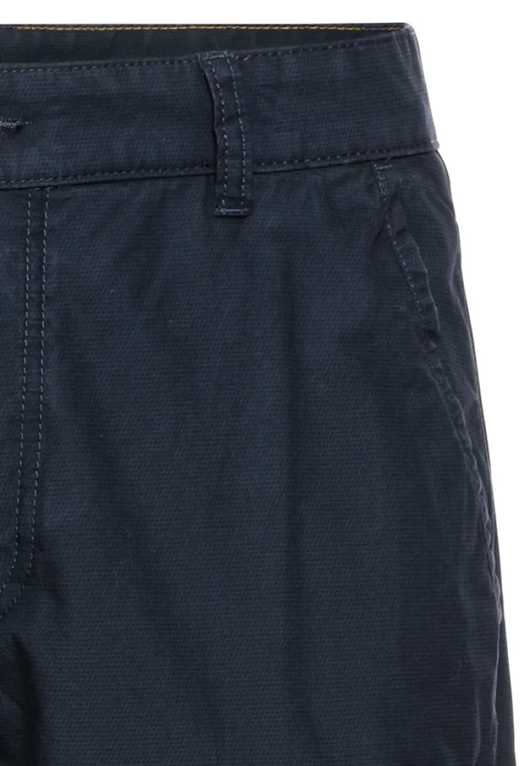 Regular Fit Cargo Shorts mit Minimal Print night blue