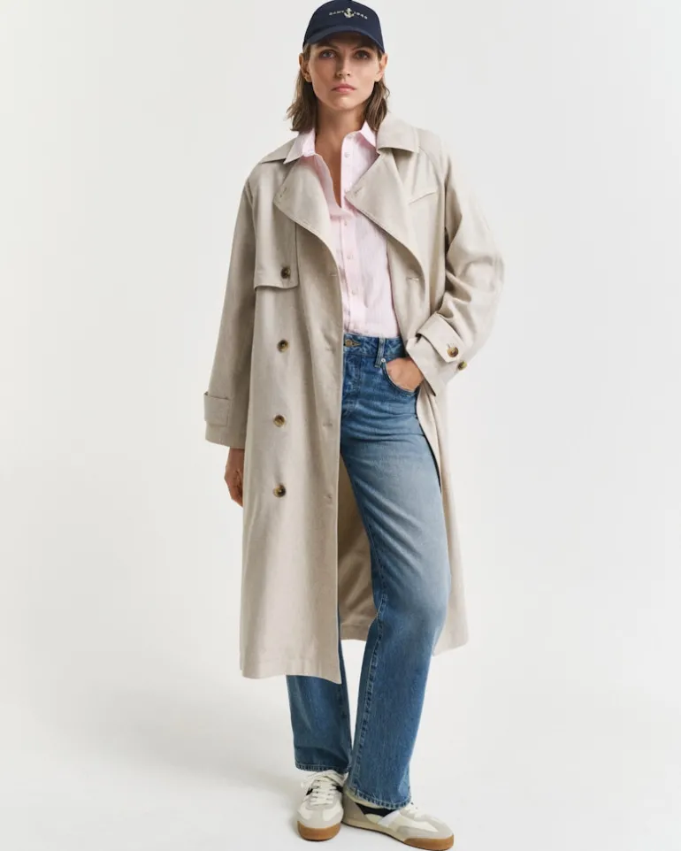 Regular Fit Classic Popeline Hemd mit Streifen light pink