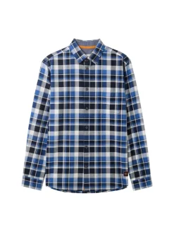 Regular Fit Hemd im Karomuster blue white check