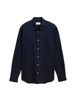 Regular Fit Hemd mit Brusttasche navy